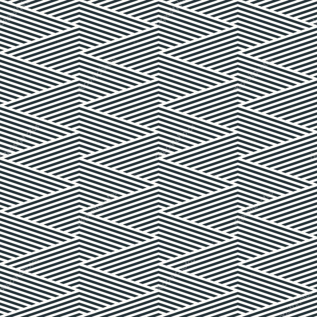 monochrome striped seamless geometric pattern.
