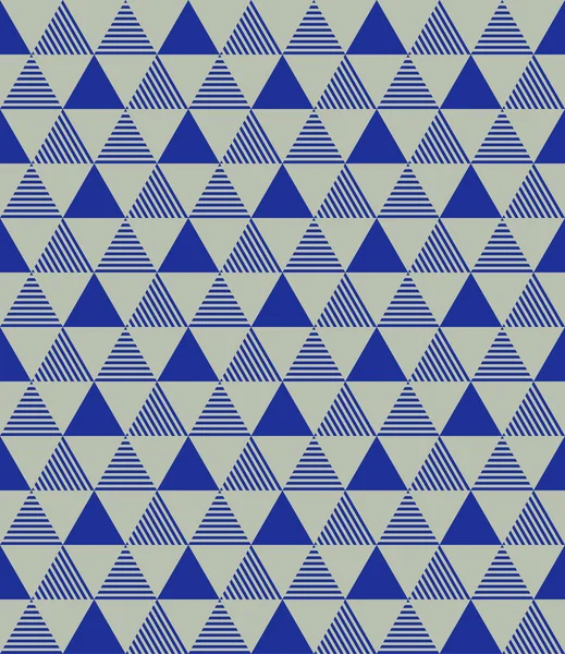 Motif géométrique sans couture rayé de triangles . — Image vectorielle