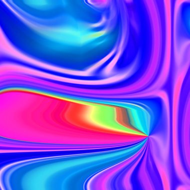 Renkli parlayan karışım.