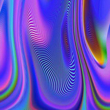 Soyut psikedelik çizgili sanal gerçeklik arka planı. XXL boyut tasarım ögesi.