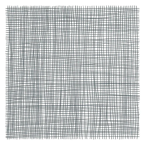 白色背景的手绘网格模式 — 图库照片
