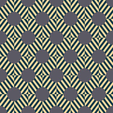 Kusursuz klasik geometrik vektör deseni.