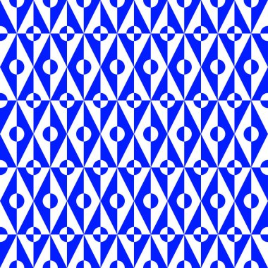 Kusursuz mavi geometrik vektör arkaplanı.