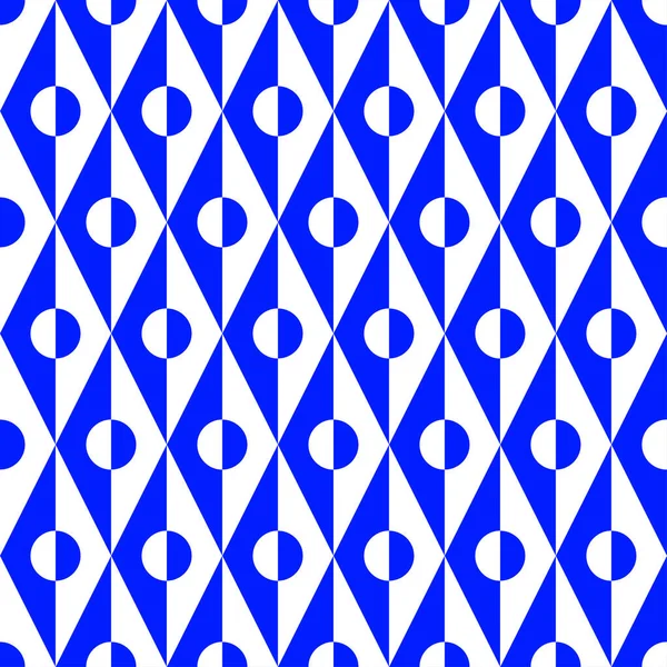 Fond Vectoriel Géométrique Bleu Sans Couture — Image vectorielle