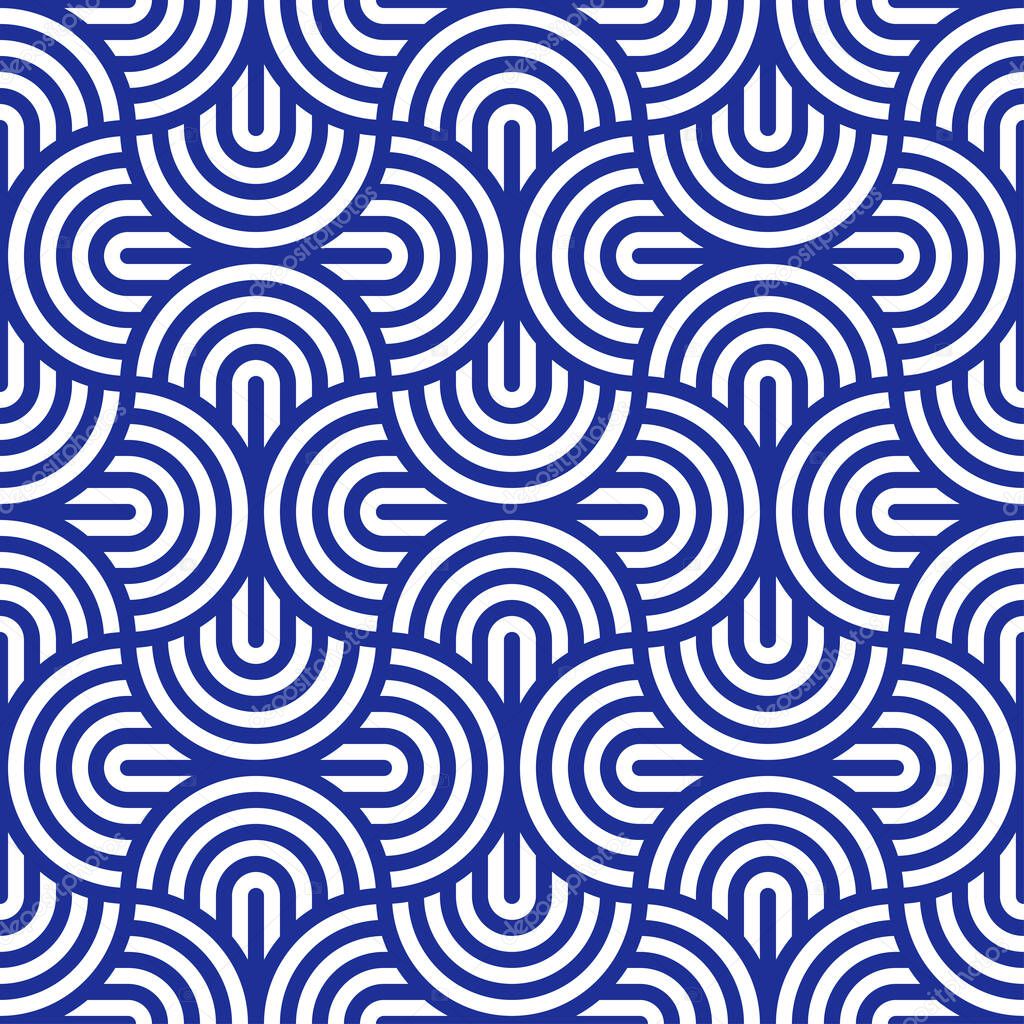 Seamless abstract vector wave pattern.