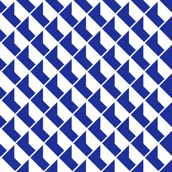 Nahtloser Geometrischer Blauer Vektor Hintergrund — Stockvektor