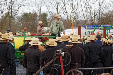 Amish Auctioneers çamur satışında gönüllü