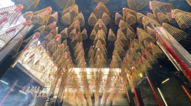Sarmal tütsü Budist Pagoda Saigon, Vietnam 