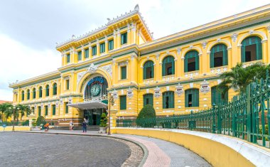 Dış Saigon Merkez postane mimari turist ziyaret. 