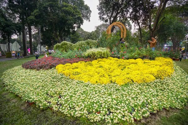 Chi Minh City Vietnam Februar 2018 Frühjahrsfest Blumengarten Mondjahr Mehr — Stockfoto