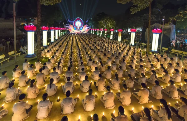Ciudad Chi Minh Vietnam Enero 2018 Los Budistas Rezan Buda —  Fotos de Stock