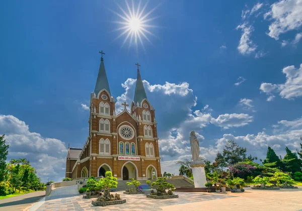 Lam Донг Єтнам Квітня 2018 Архітектура Святого Церква Другій Половині — стокове фото