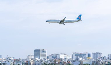 Ho Chi Minh City, Vietnam - November 27th, 2019: Airplane airbus A320 of China Southern Airlines moving to runway prepare take off from Tan Son Nhat International Airport, Ho Chi Minh City, Vietnam.