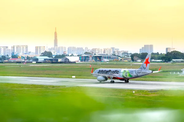 베트남 호치민 2019 퍼시픽 A320 베트남 호치민 응모자 공항에서 준비중 — 스톡 사진