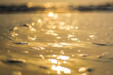 Sahilde arka plan bulanıklık