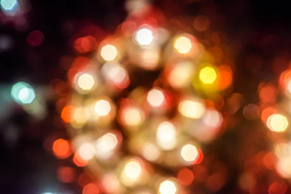 Abstract background with bokeh defocused lights — Stock Photo, Image