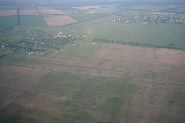 Letecký Pohled Nad Zemědělských Rostlin — Stock fotografie