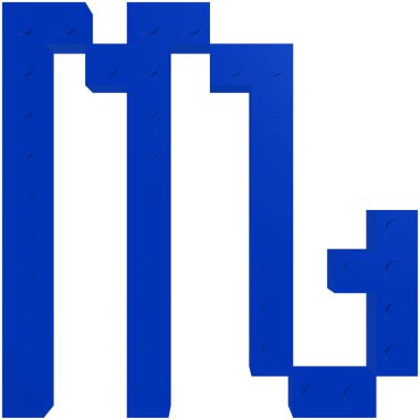 Burada Zodiac tabelasını görebilirsiniz. Mavi renkli Akrep.