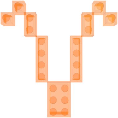 Burada Zodiac tabelasını görebilirsiniz: Turuncu şeffaf renkli Koç burcu.