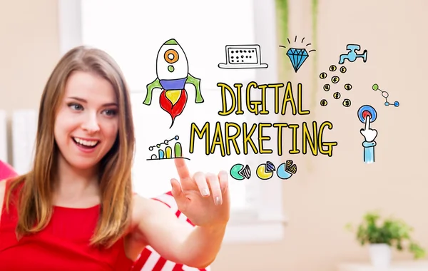 Concetto di marketing digitale — Foto Stock