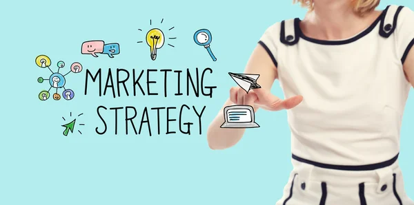 Marketingstrategie-Konzept — Stockfoto