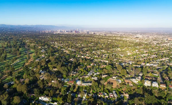 Letecký pohled na Los Angeles — Stock fotografie