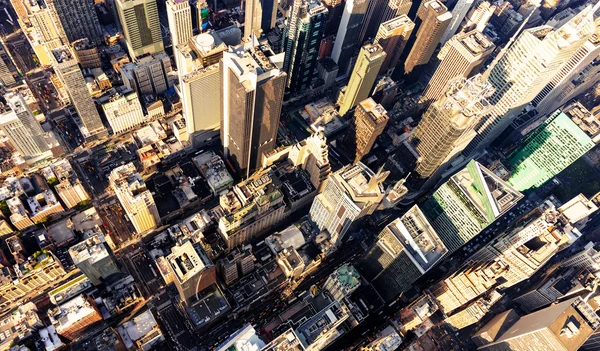 Luchtfoto van times square — Stockfoto