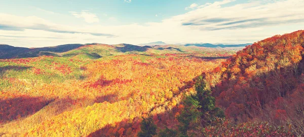 Blue Ridge Mountains na Carolina do Norte — Fotografia de Stock