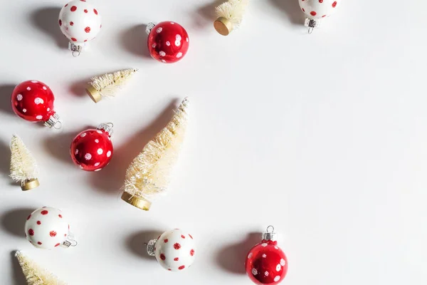 Colección de árboles de Navidad y ornamentos — Foto de Stock