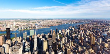 Havadan görünümü Manhattan New York