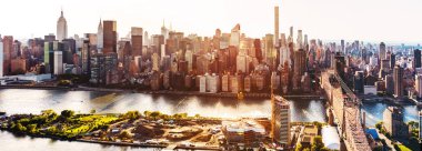 Doğu Nehri New York City Queensboro Köprüsü