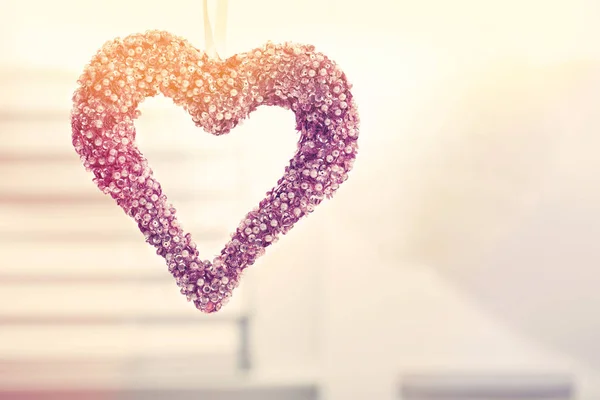 Hanging decorative heart — Stock Photo, Image