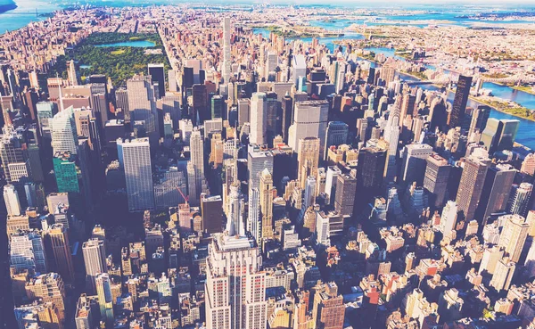 Aerial view of Midtown Manhattan New York City — Stock Photo, Image