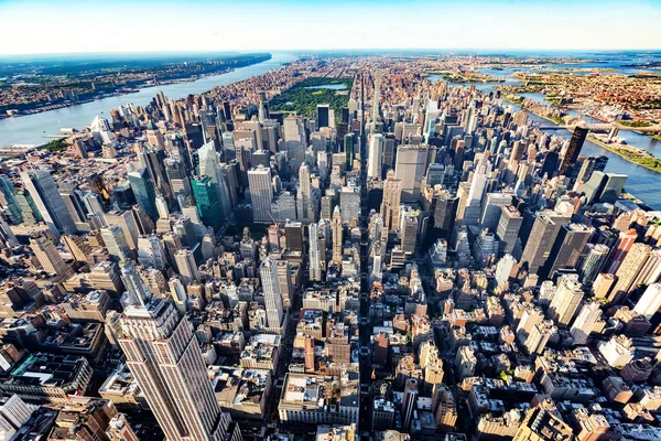 Vista aérea de Midtown Manhattan Nueva York — Foto de Stock