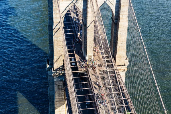 Brooklynský most přes East River — Stock fotografie