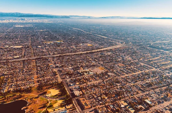 Вид з повітря на Лос - Анджелес — стокове фото
