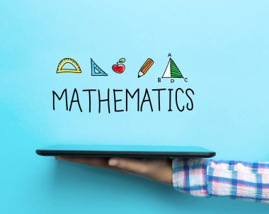 Matematik kavramı ile bir tablet