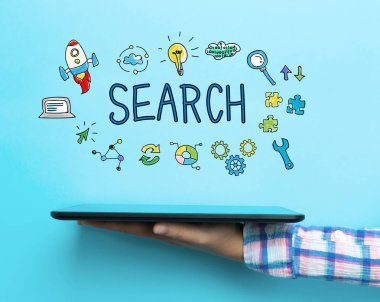 Bir tablet ile arama kavramı