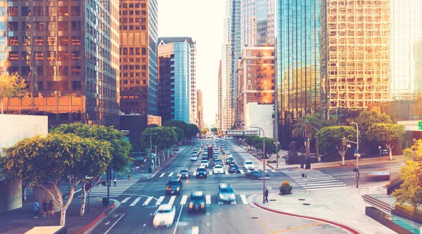 Weergave van Los Angeles spitsuur verkeer — Stockfoto