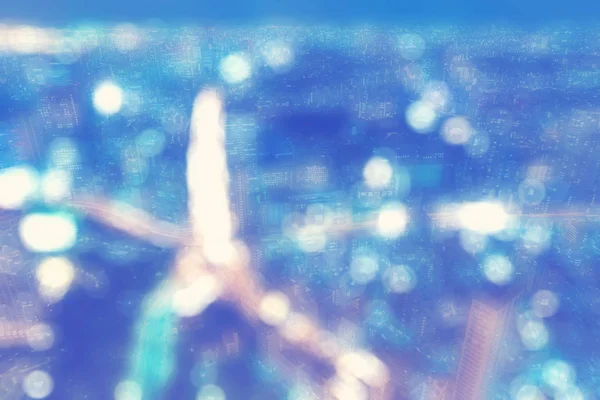 Luftaufnahme verschwommenes Stadtbild Hintergrundszene — Stockfoto