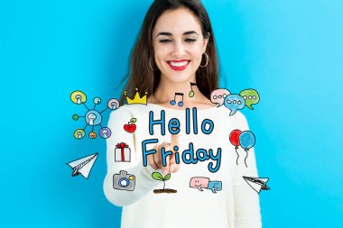 Cuma metin kadın ile Merhaba 