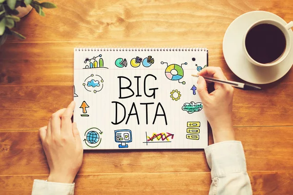 Texte Big Data avec personne — Photo