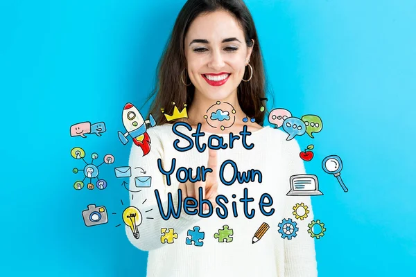 Start Your Own Website — Stock Photo, Image