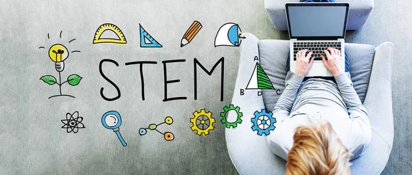 Stem text man — Stockfoto