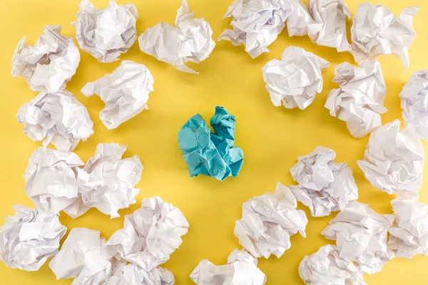 Crumpled paper balls — Stock Photo, Image