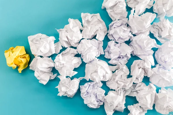 Crumpled paper balls — Stock Photo, Image