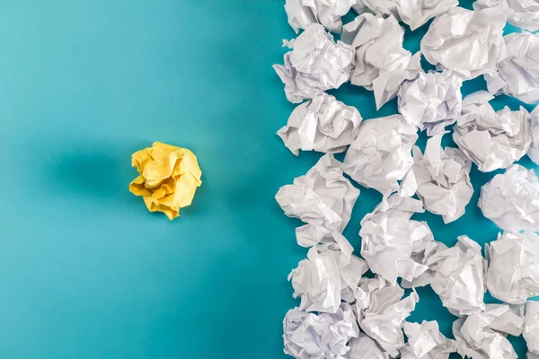 Crumpled paper balls — Stock Photo, Image