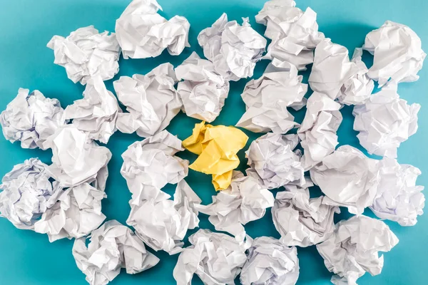 Crumpled paper balls — Stock Photo, Image