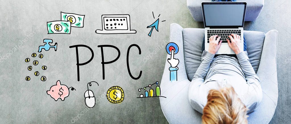 PPC text with man 