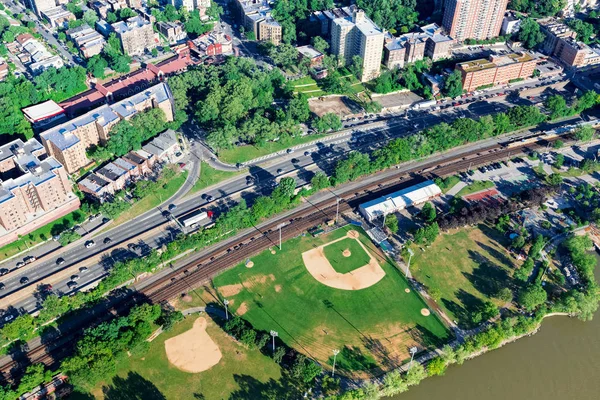 Luftaufnahme der Stadtlandschaft in der Bronx — Stockfoto